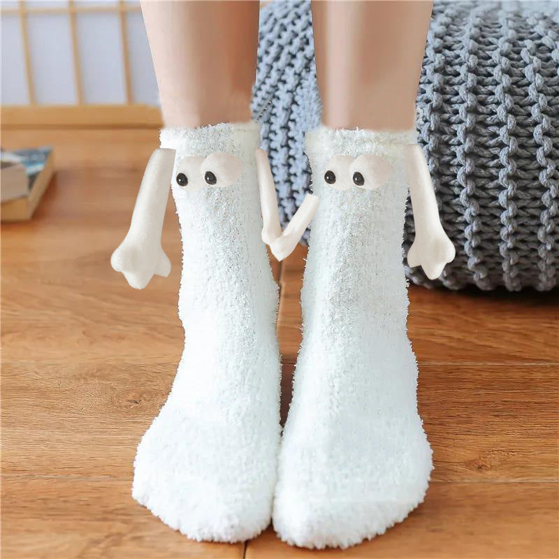 Christmas Supplies Coral Fleece Tube Socks Warm Slipper Bed Socks Winter Soft Warm Slipper myETYN