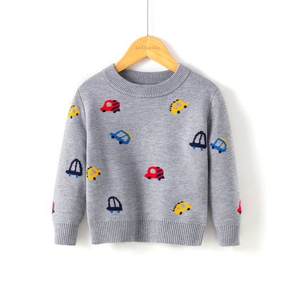 Cotton Double Layer Autumn Winter Christmas Long Sleeved Children's Sweater myETYN