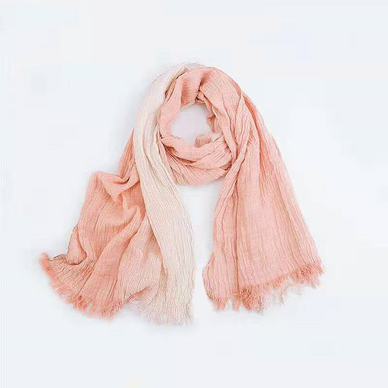 Cotton and linen stripes scarf myETYN