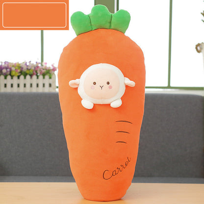 Cute Banana Carrot Fruit Plush Pillow myETYN