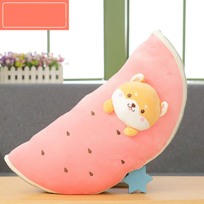 Cute Banana Carrot Fruit Plush Pillow myETYN