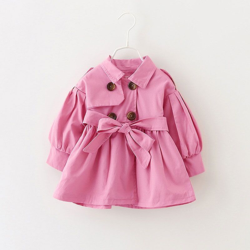 Double-breasted button trench coat belt trench coat skirt myETYN