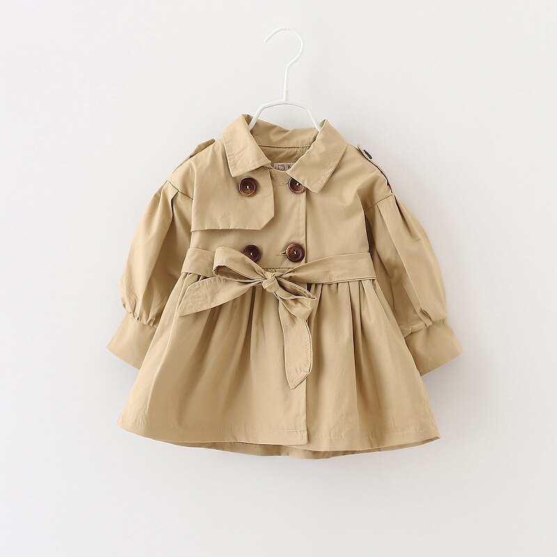 Double-breasted button trench coat belt trench coat skirt myETYN