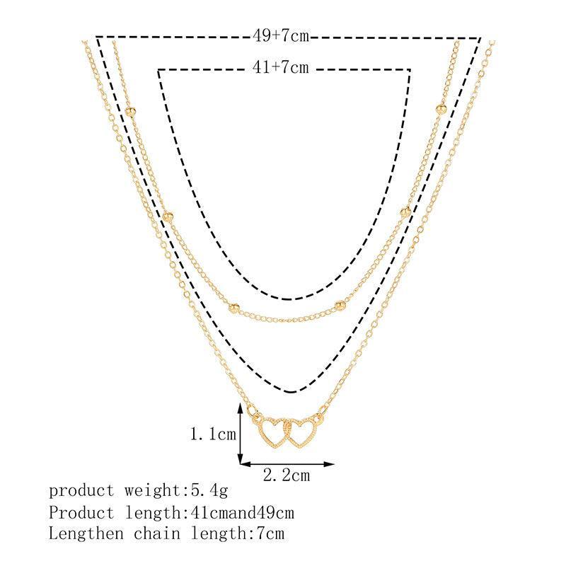 Elegant Love Contour Collarbone Necklace myETYN