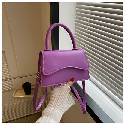 Fashion Messenger Bag Simple Solid Color Tote myETYN