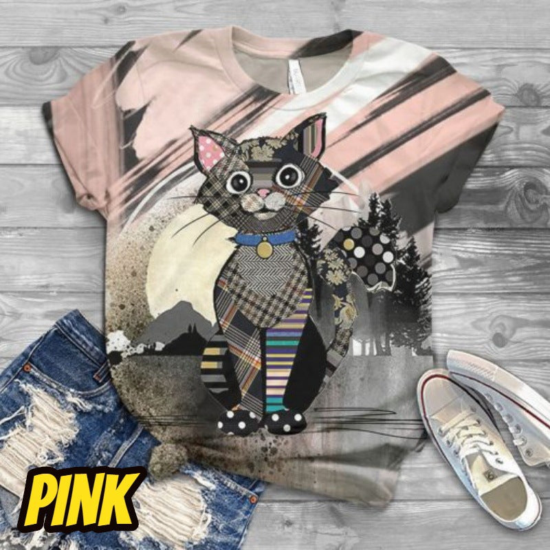 Fashionable Halloween Print T-Shirt for Women myETYN