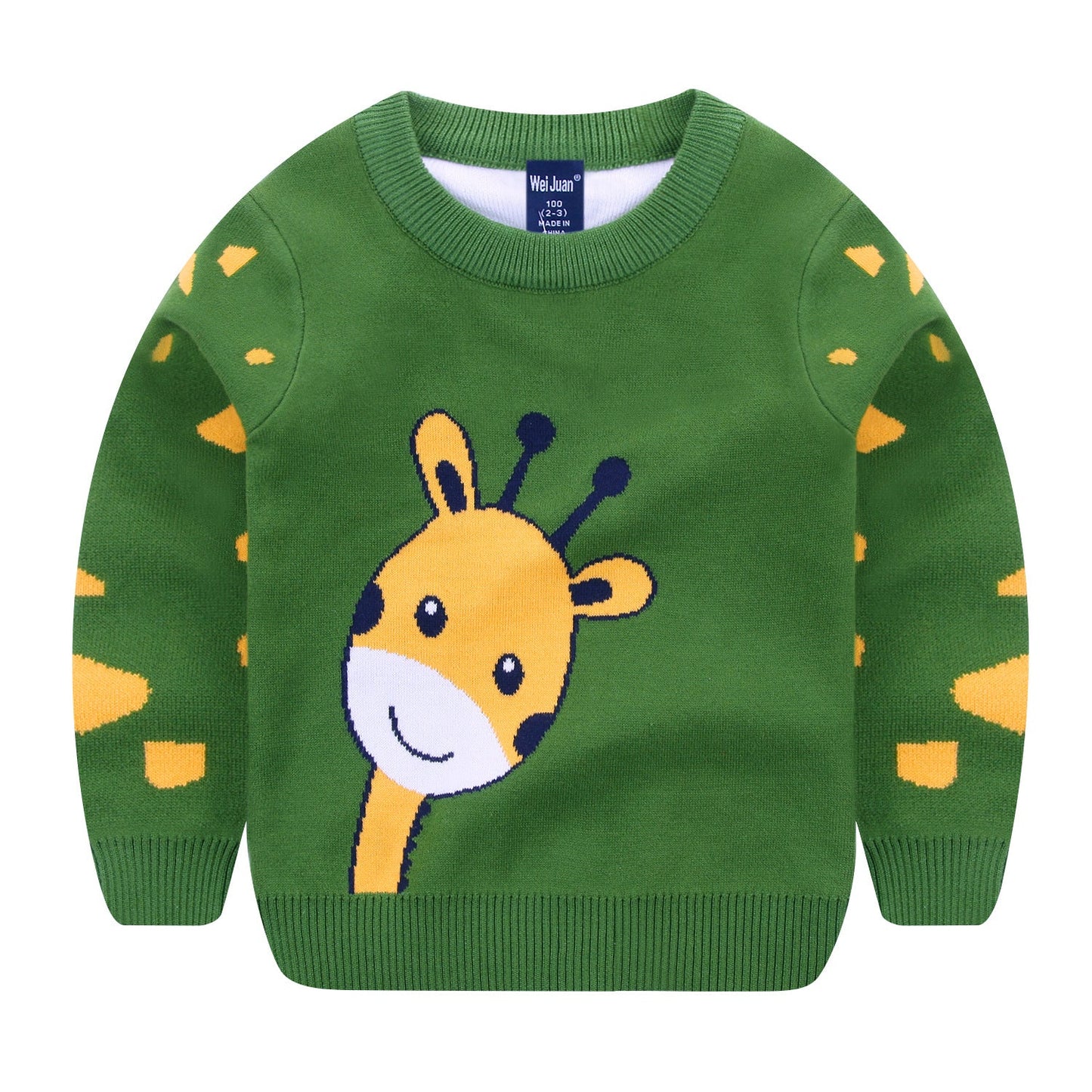 Fawn jacquard sweater for boys and girls myETYN