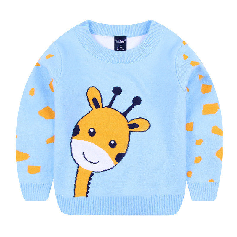 Fawn jacquard sweater for boys and girls myETYN