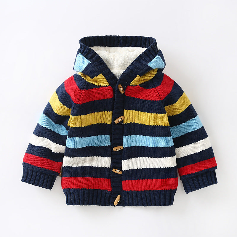 Fleece Thick Children's Cotton Sweater Jacket myETYN