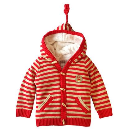 Fleece Thick Children's Cotton Sweater Jacket myETYN