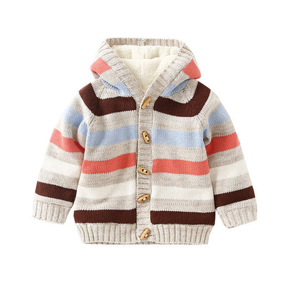 Fleece Thick Children's Cotton Sweater Jacket myETYN