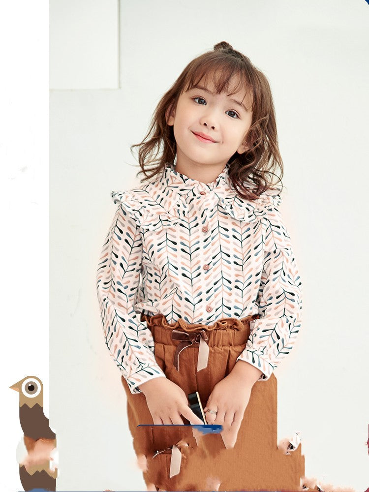 Girls foreign style baby shirt Korean shirt top myETYN