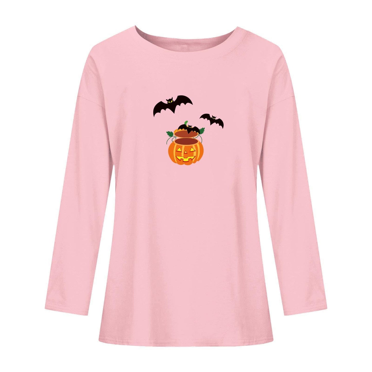 Halloween Bat Printed Crew Neck Top myETYN