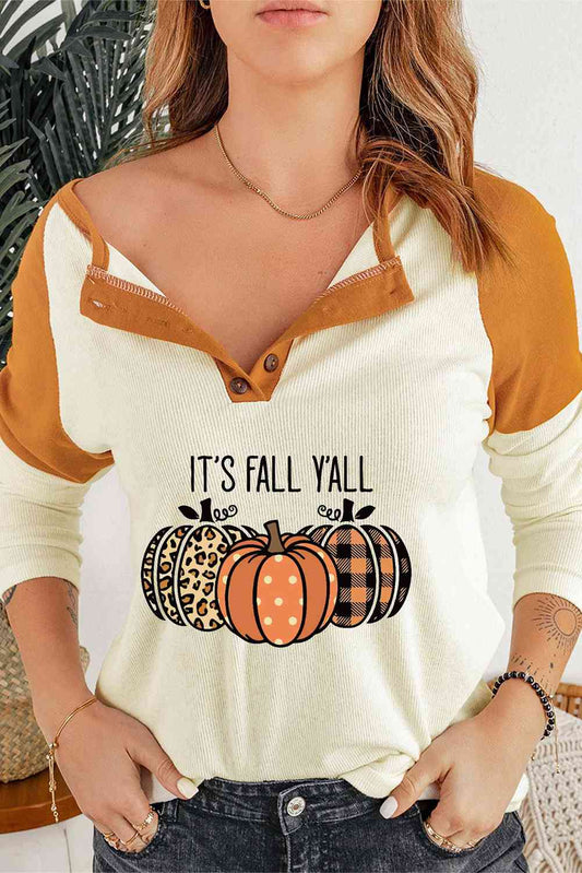 IT'S FALL Y'ALL Graphic Top myETYN