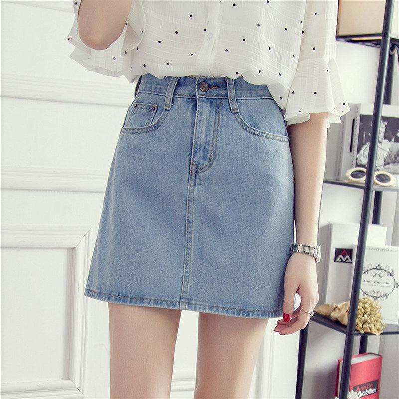 Korean High-Waisted Short Skirt myETYN