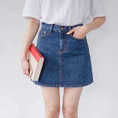 Korean High-Waisted Short Skirt myETYN