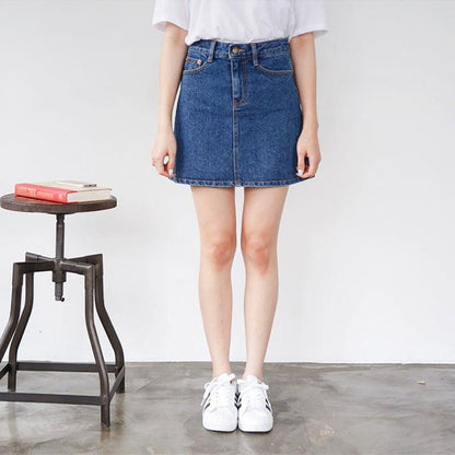 Korean High-Waisted Short Skirt myETYN