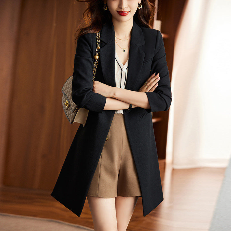 Korean-Inspired Women's Formal Commuting Windbreaker Suit myETYN