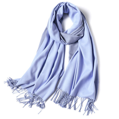 Korean double-sided faux cashmere shawl myETYN