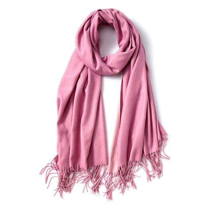 Korean double-sided faux cashmere shawl myETYN