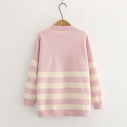 Korean style loose long-sleeved pullover myETYN