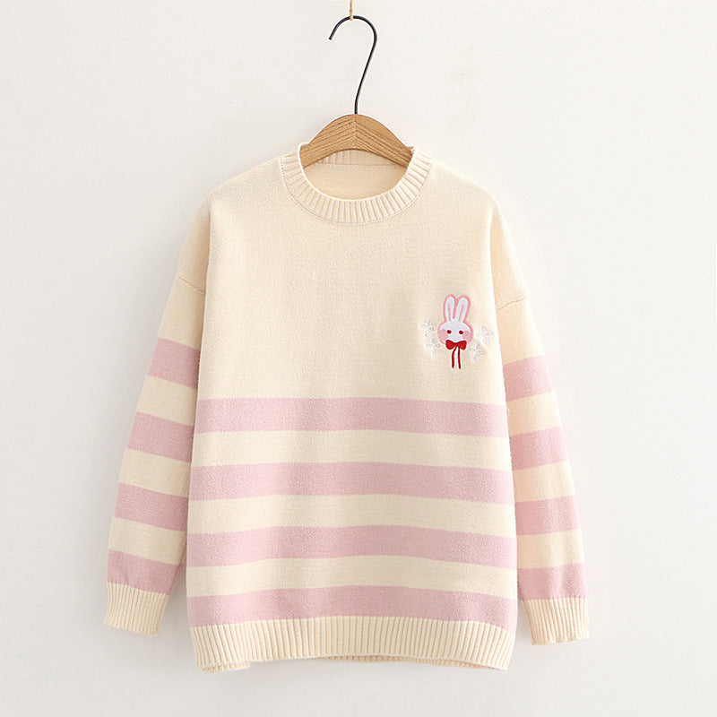 Korean style loose long-sleeved pullover myETYN