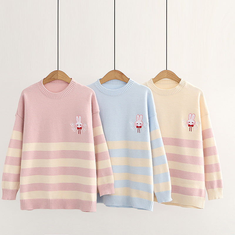 Korean style loose long-sleeved pullover myETYN