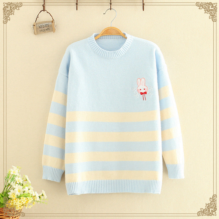 Korean style loose long-sleeved pullover myETYN