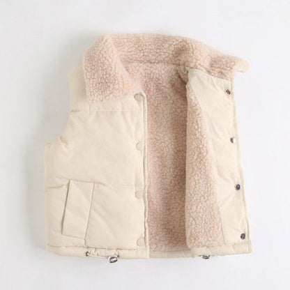 Lambskin Children's Padded Vest Jacket myETYN