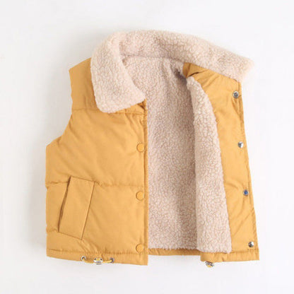 Lambskin Children's Padded Vest Jacket myETYN