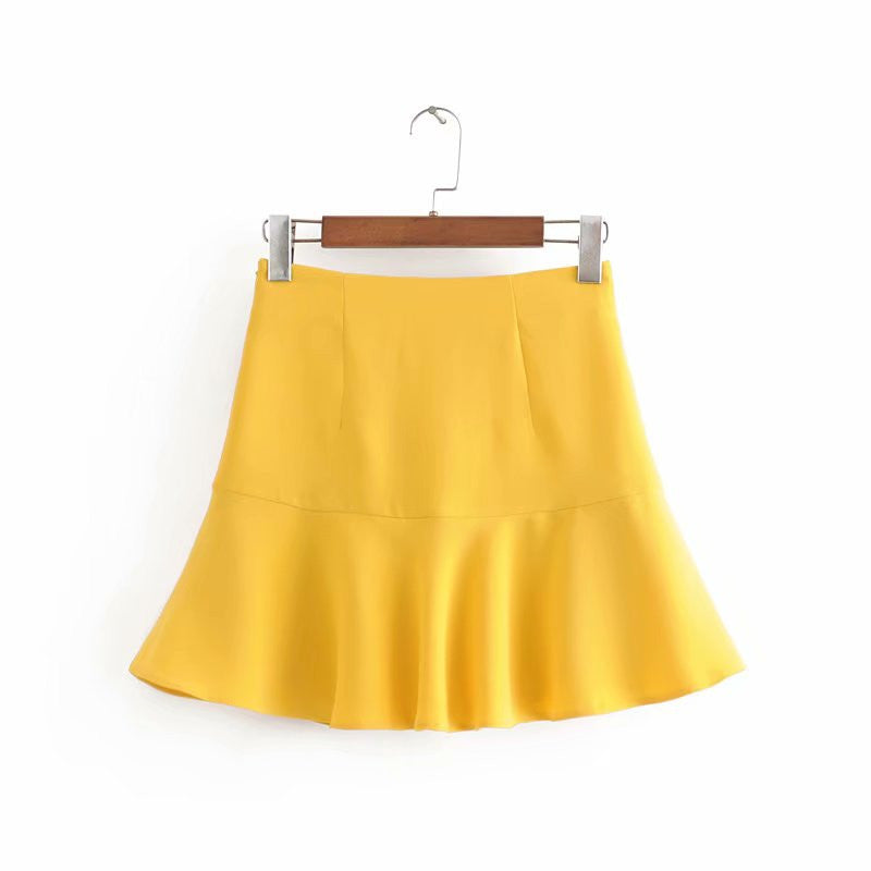 Layered decorative casual shorts skirt myETYN