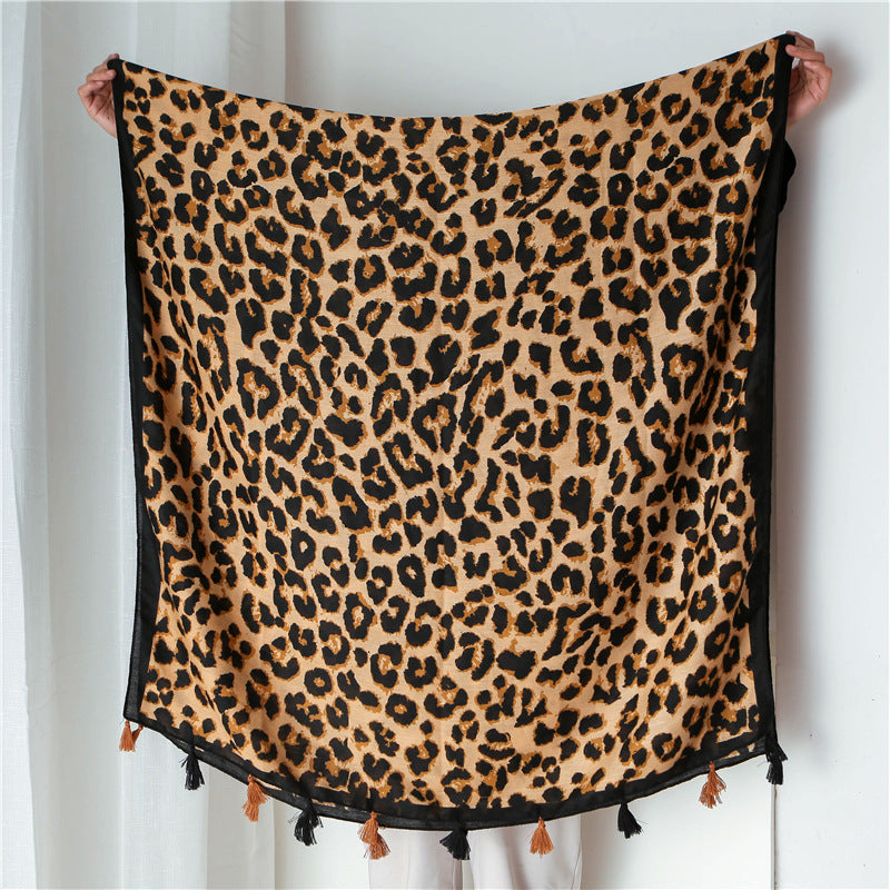 Leopard print scarf myETYN