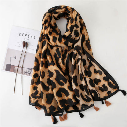 Leopard print scarf myETYN