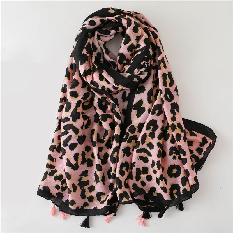 Leopard print scarf myETYN