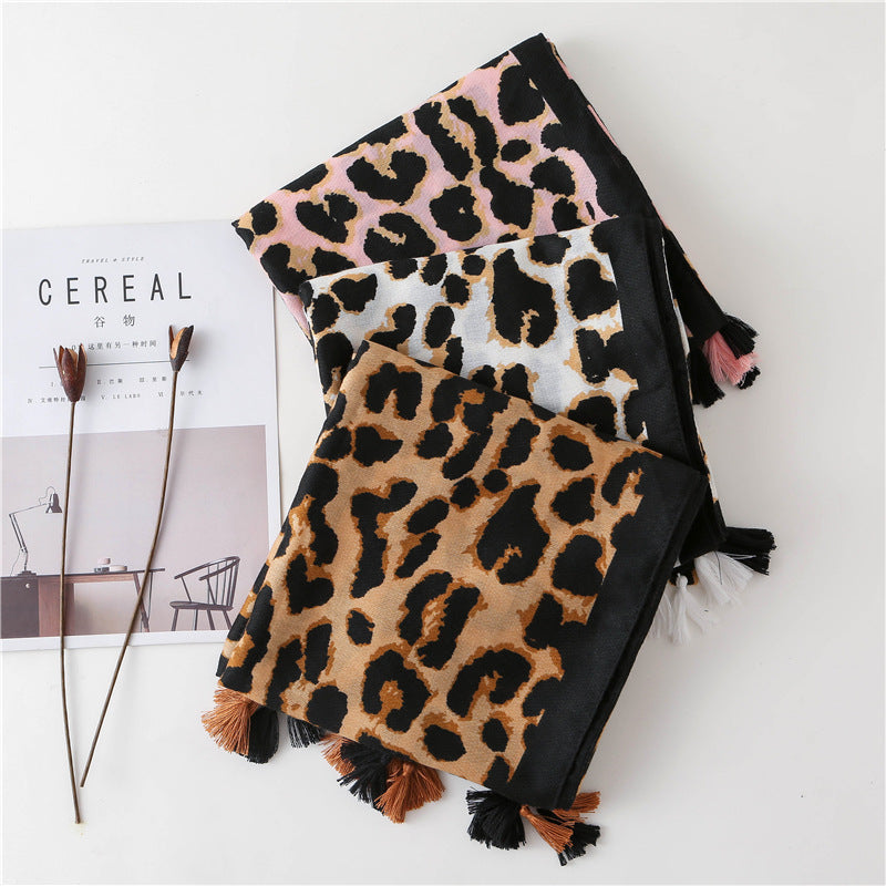 Leopard print scarf myETYN