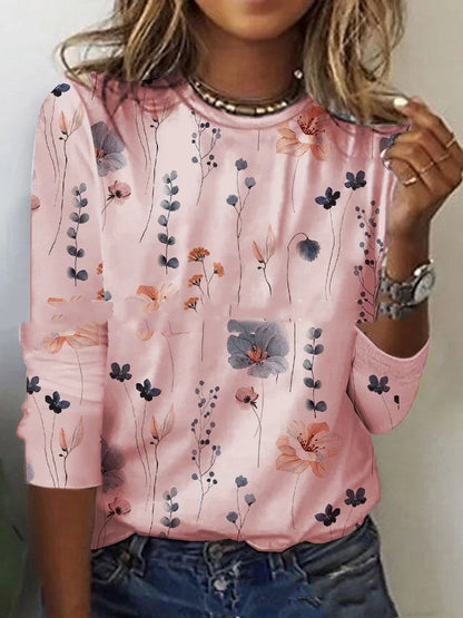 Long-sleeved Printed T-shirt Women's Ebay Independent Station myETYN