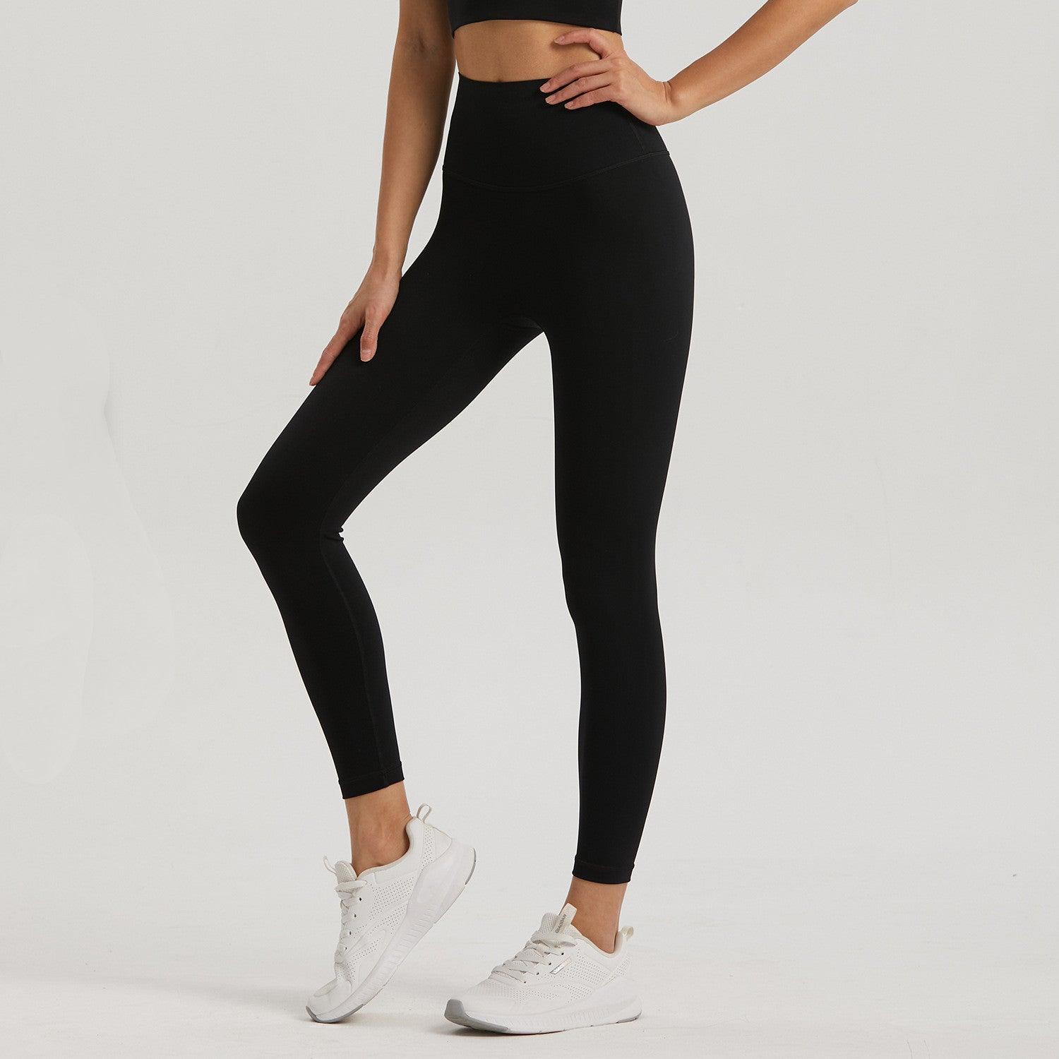 Lycra Pocket Peach High-Waisted Nine-Point Leggings myETYN