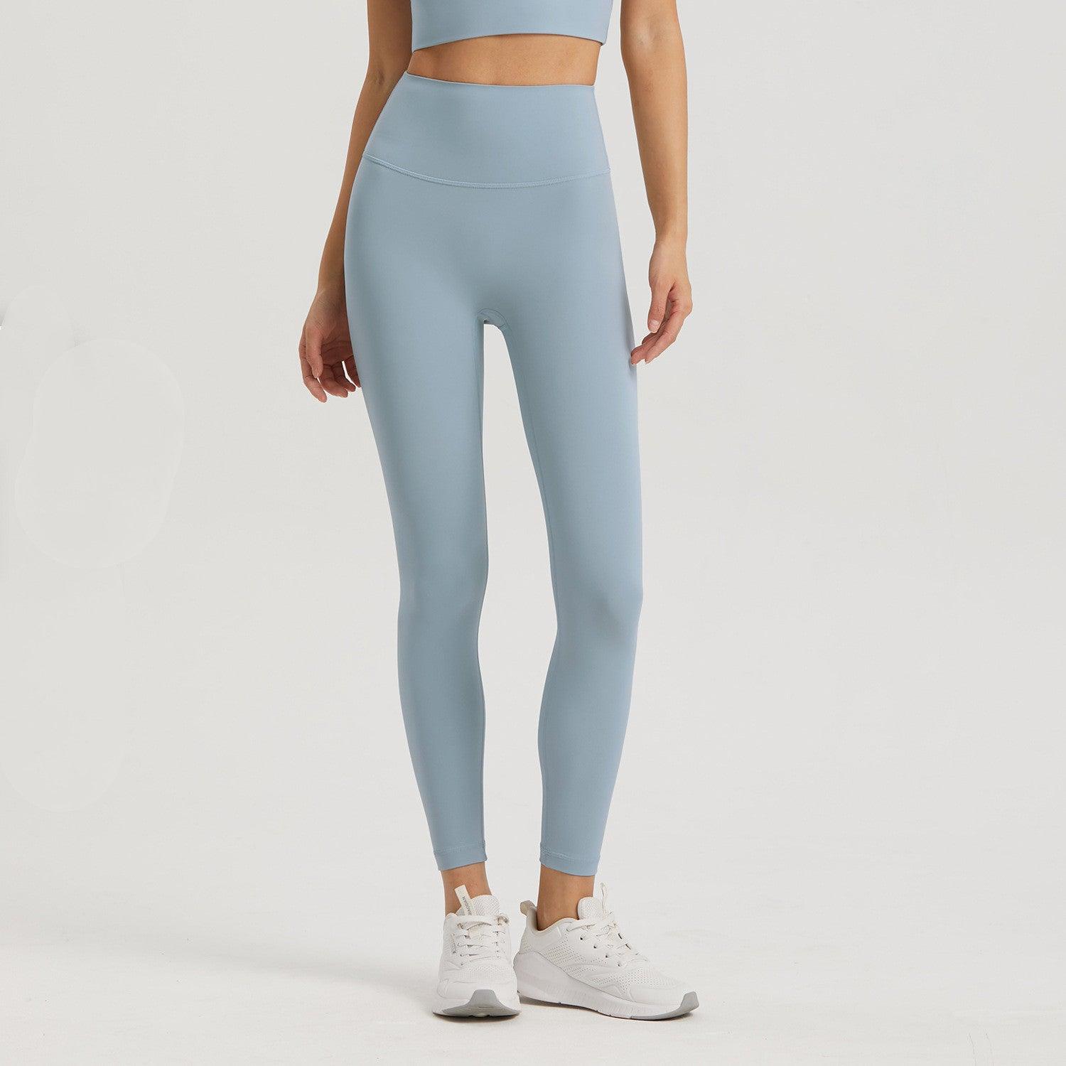 Lycra Pocket Peach High-Waisted Nine-Point Leggings myETYN