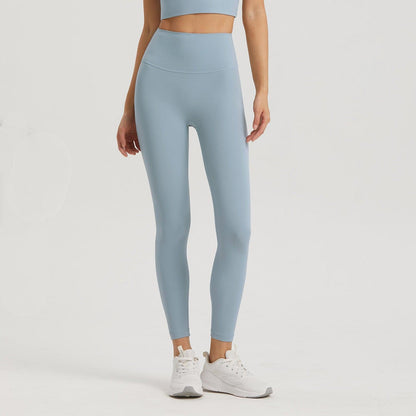 Lycra Pocket Peach High-Waisted Nine-Point Leggings myETYN