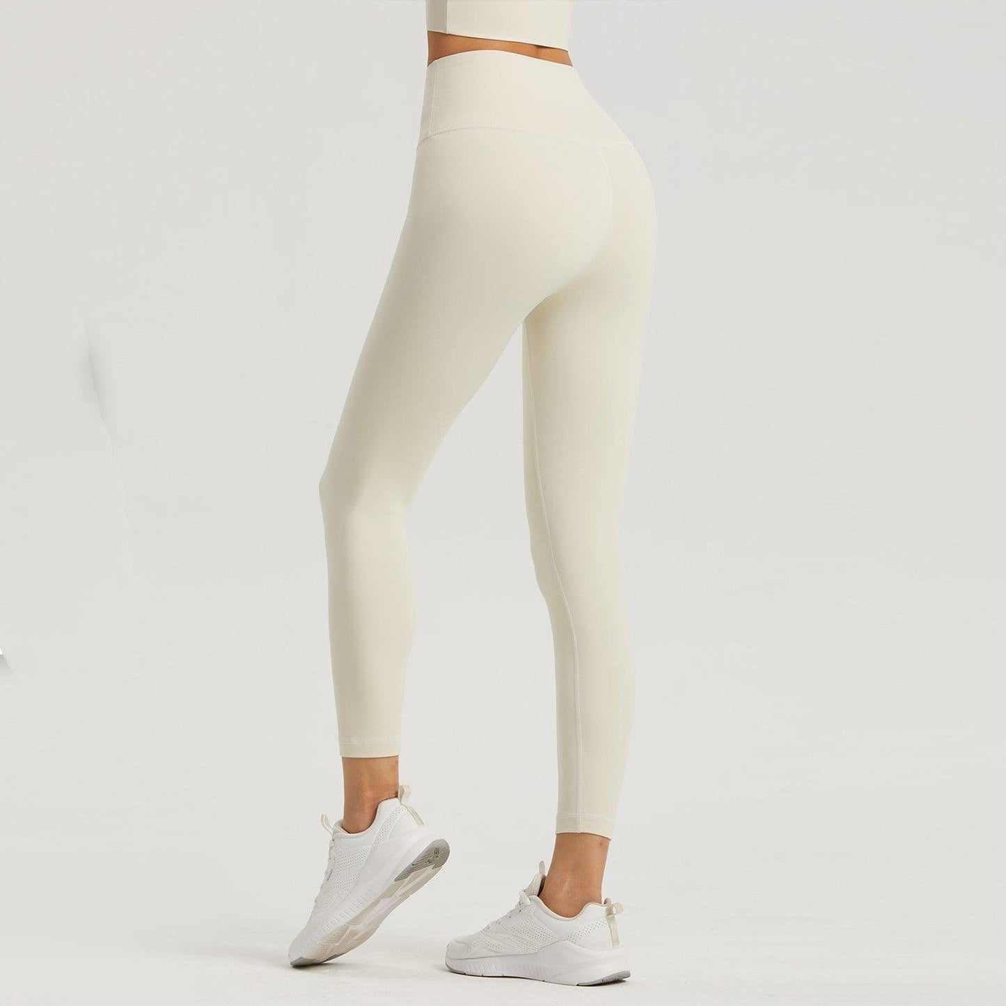 Lycra Pocket Peach High-Waisted Nine-Point Leggings myETYN