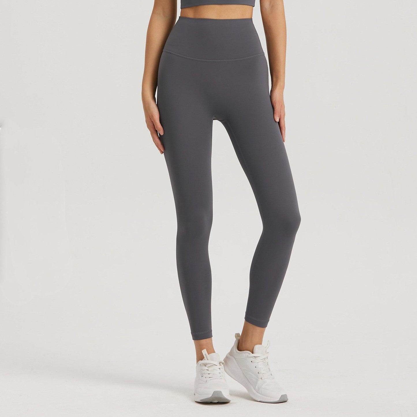 Lycra Pocket Peach High-Waisted Nine-Point Leggings myETYN