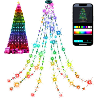Magic Color Christmas Tree APP Point Control Magic Color Rubber-covered Wire Lights myETYN