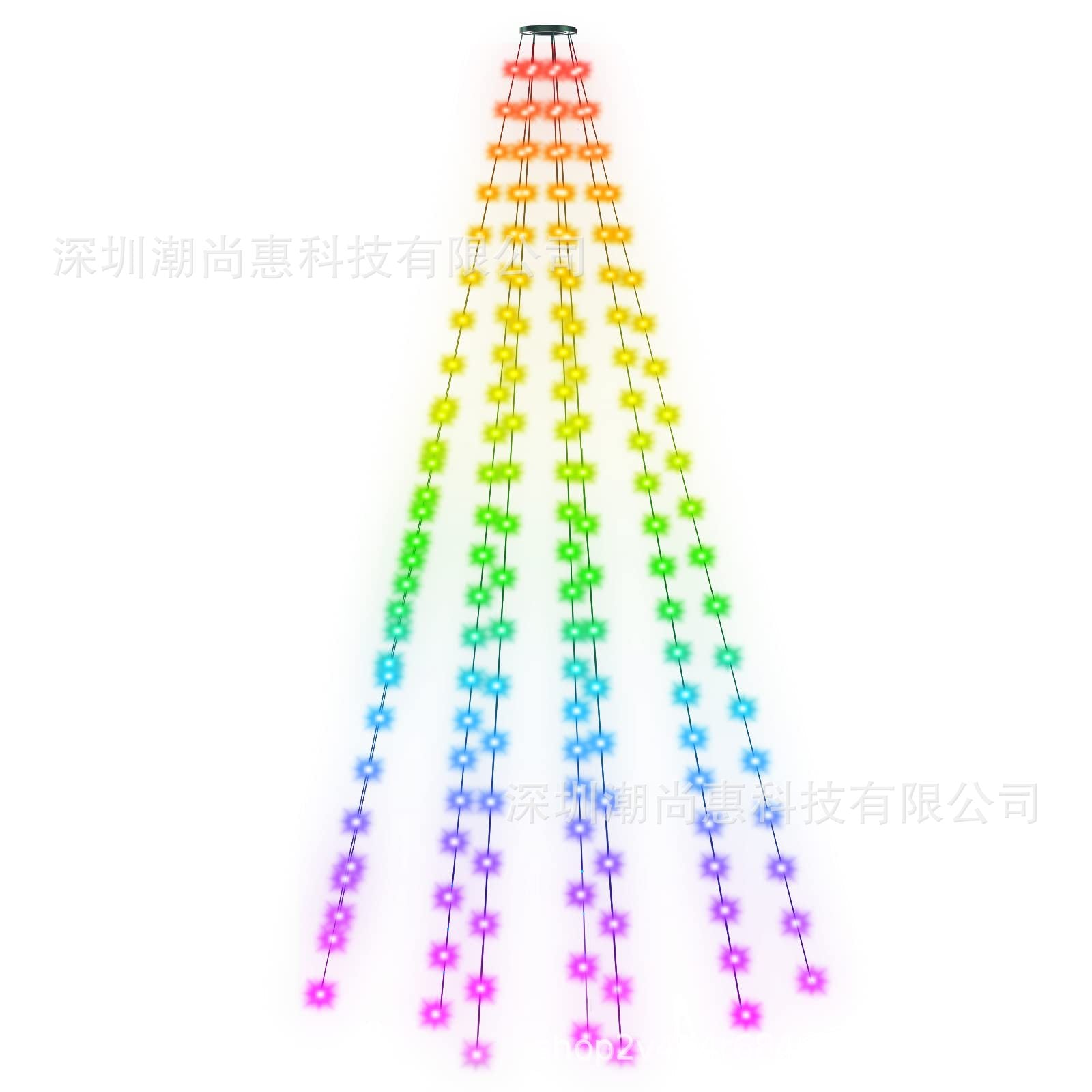 Magic Color Christmas Tree APP Point Control Magic Color Rubber-covered Wire Lights myETYN