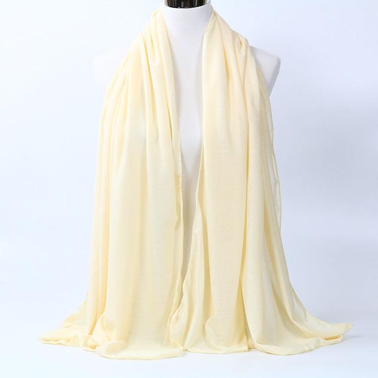 Monochrome Mercerized Cotton Jersey Women's Scarf myETYN