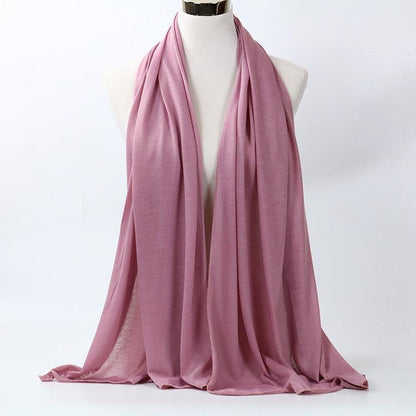 Monochrome Mercerized Cotton Jersey Women's Scarf myETYN