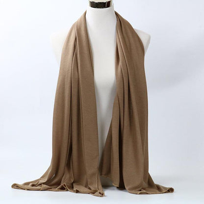 Monochrome Mercerized Cotton Jersey Women's Scarf myETYN