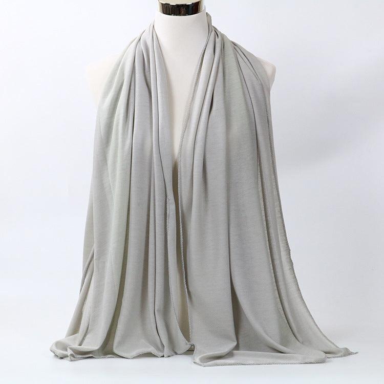 Monochrome Mercerized Cotton Jersey Women's Scarf myETYN