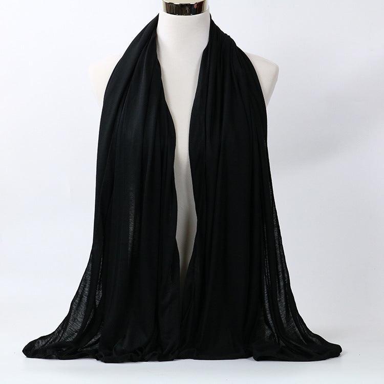 Monochrome Mercerized Cotton Jersey Women's Scarf myETYN