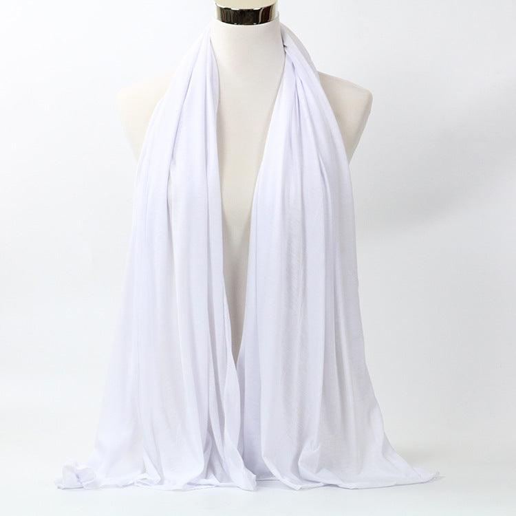 Monochrome Mercerized Cotton Jersey Women's Scarf myETYN