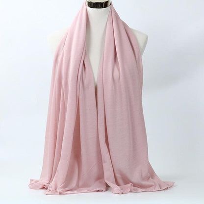 Monochrome Mercerized Cotton Jersey Women's Scarf myETYN